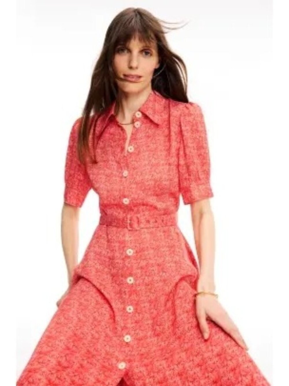 R-35. L.K. Bennett Valerie Swirl Print Dress US 10